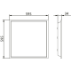 Світильник TREVOS SIRIS SQUARE 4500/840 MLC FRAME