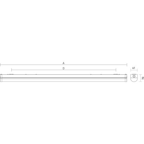 Світильник TREVOS TAURI 1.4ft 5400/840 DALI MC M3hAt