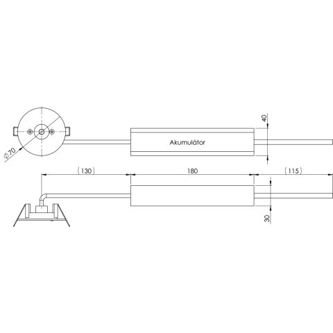 Світильник TREVOS NYX R AP M3hDA